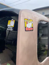 後続車への警告をハッキリと、でも可愛らしく♡「ドラレコ録画中」カーマグネットREC