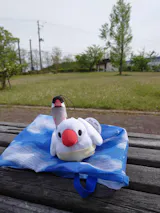 「つれてってぶんちょう」つれぶん 文鳥ぬいぐるみ