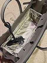 DGAZ Bag Organizer Satin thick,Silk,Luxury Handbag Tote in Bag Shapers,  Women- Fits Birkin25/30/35/40 Bags (Black, BK30)