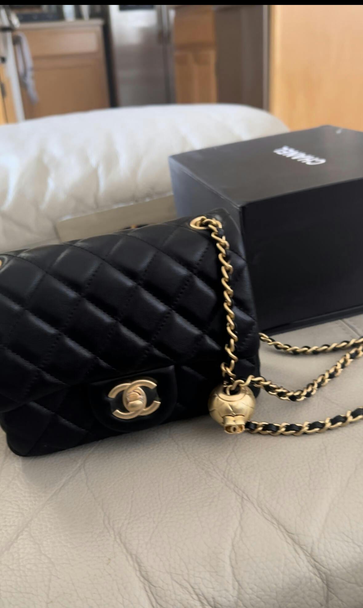 Chanel mini flap bag photo review
