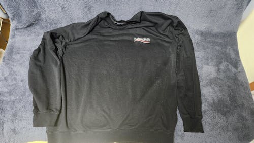 (국내배송, 당일출고)  발렌시아가 폴리티컬 캠페인 로고 자수 맨투맨 ~4Color~