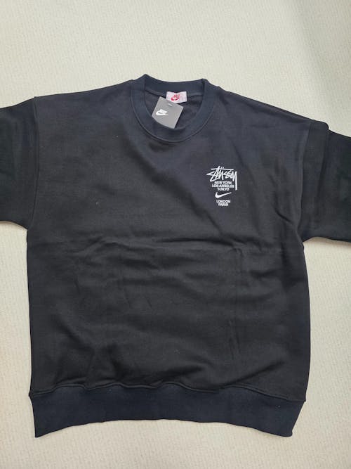 (국내배송, 당일출고) 나이키 X 스투시 NRG ZR 스웻셔츠 블랙 (박서준 착용)