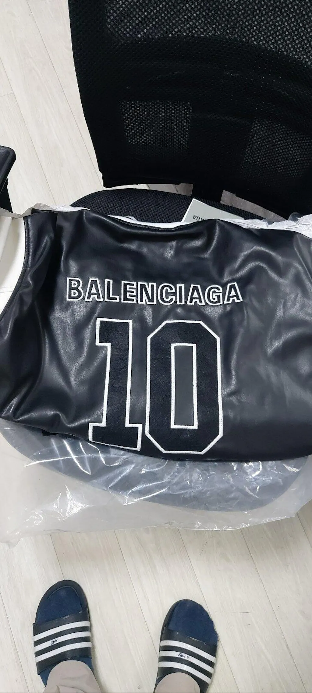 발렌시아가 Nba 콜라보레이션 바시티 재킷 블랙