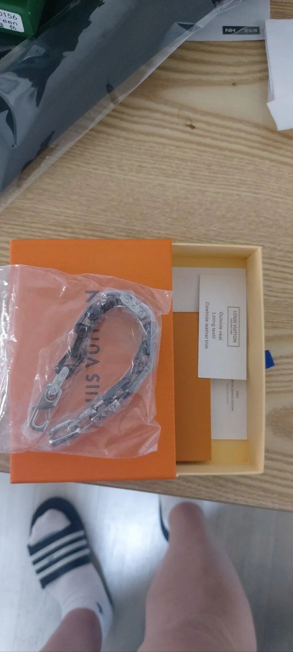 (국내배송) 루이비통 모노그램 체인 브레이슬릿 (실버블랙)