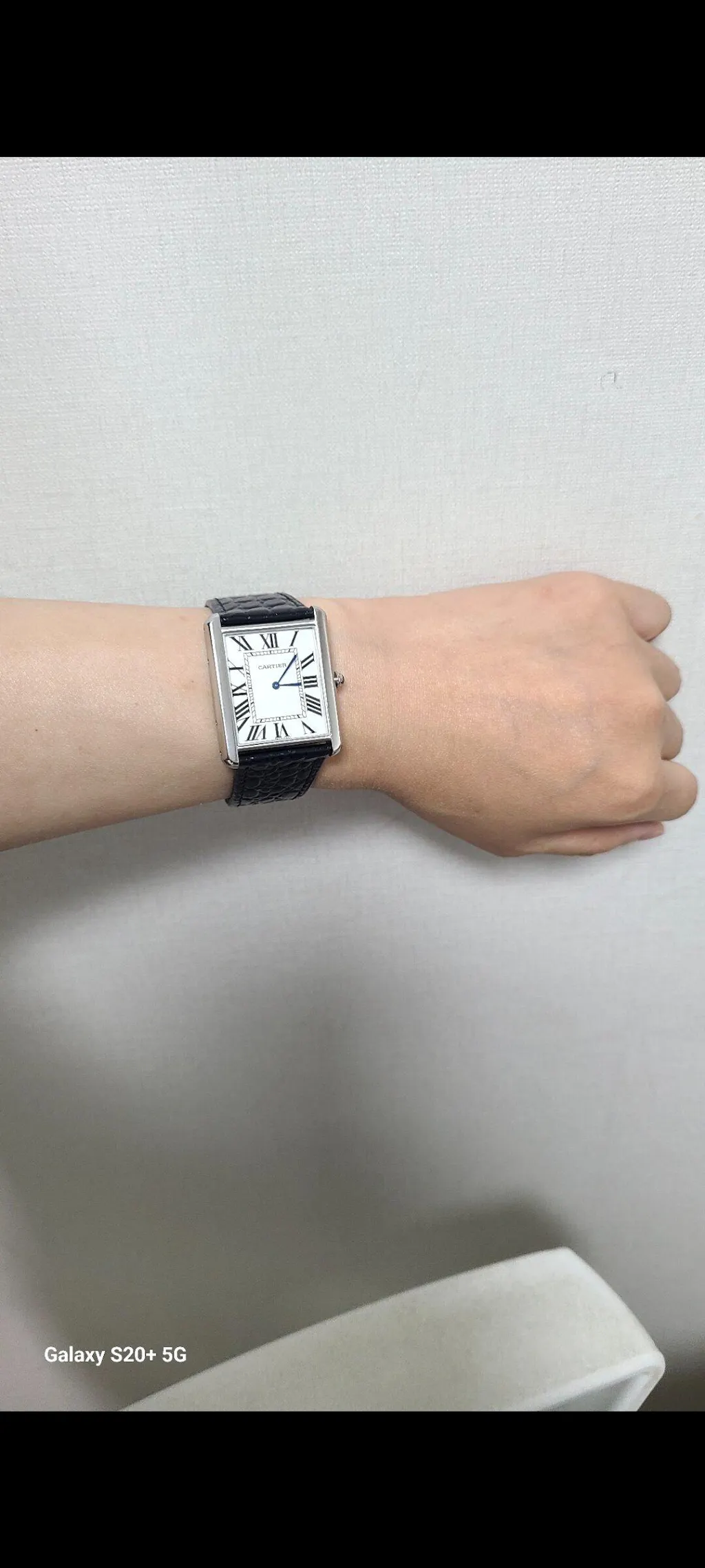 까르띠에 탱크솔로 가죽시계 33mm W5200005