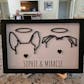 Custom Framed Dog Ear Drawing Pet Memorial Decor for Home