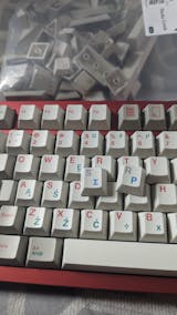 21KB Belgian AZERTY Classic Retro Beige Keycap Set - 21KB