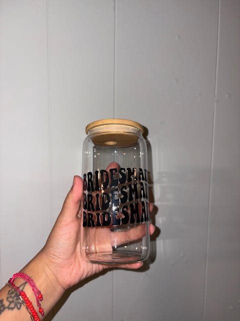 Bridesmaid Era UV DTF Wrap Transfer 16oz | No Heat Needed | Waterproof | Permanent Adhesive