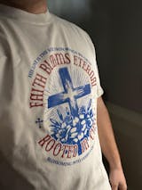 Faith Blooms Eternal Oversized Faded Tee