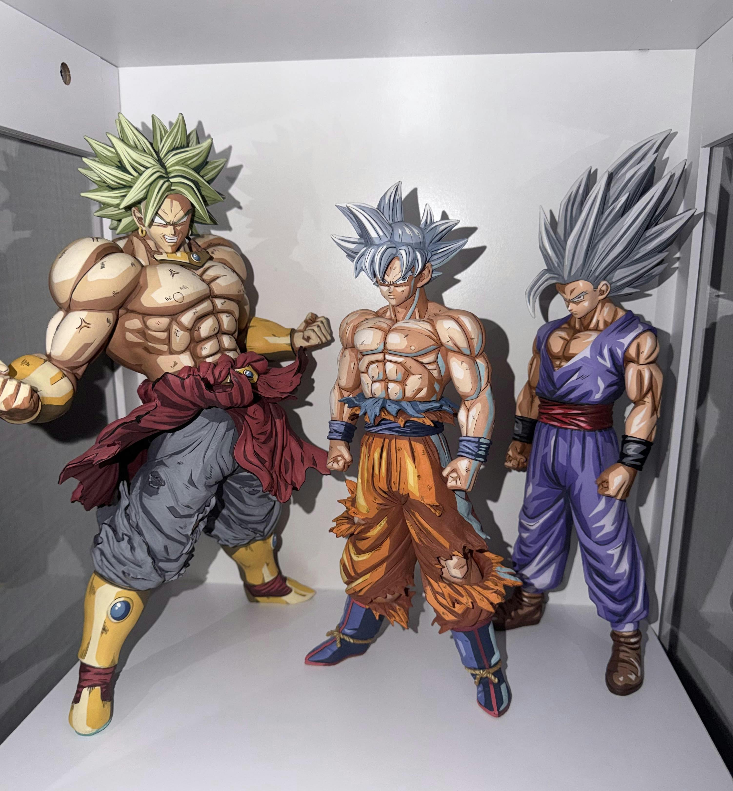 30CM Dragon Ball Z Son Goku SSJ3 Figure Repaint – 2D Figure Painting