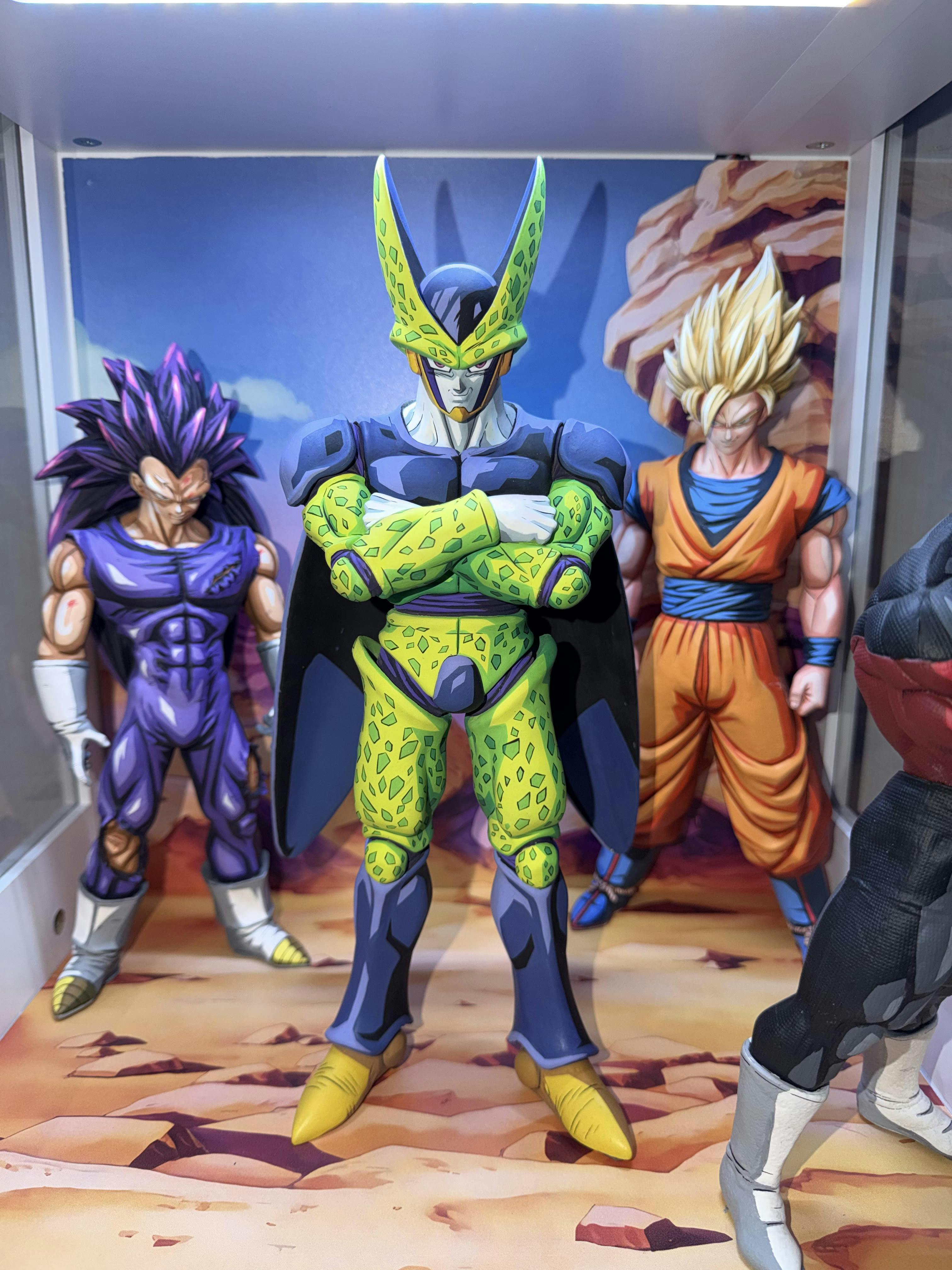 26CM Dragon Ball Super Son Goku Rose SSJ3 Figure Repaint