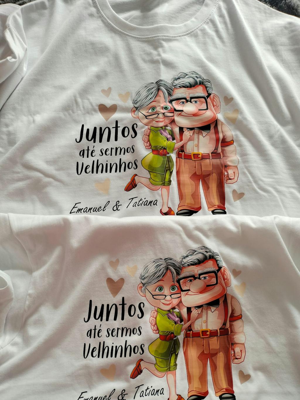 T-shirt "Juntos até sermos velhinhos"