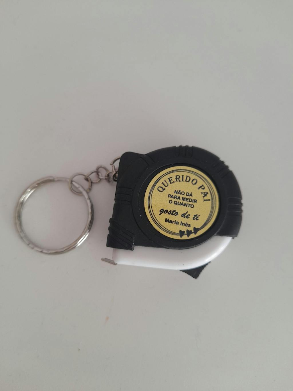 Porta-chaves fita métrica "Querido"