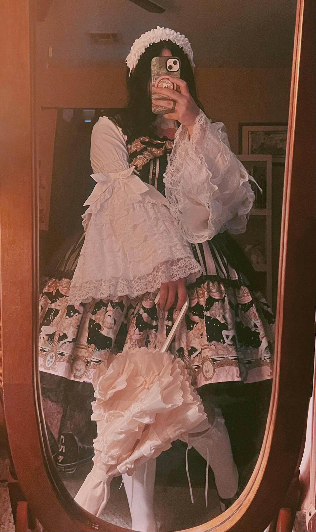 Mengfuzi - Cannelés - Elegant Lolita Cotton Blouse, Hime Sleeve