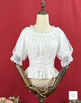 Classic Lolita Shirt Short Sleeve Chiffion Blouse