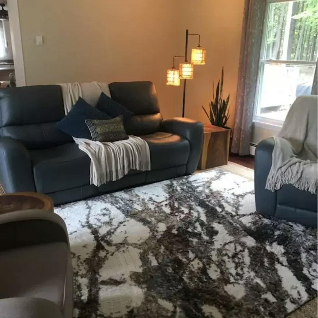 Maxax 65" Boho Rattan Floor Lamp, 3 Lights Farmhouse Tree Standing Lamp with Rattan Shades, Multi Head Vintage Tall Floor Lights for Bedroom, Living Room, Office #F65