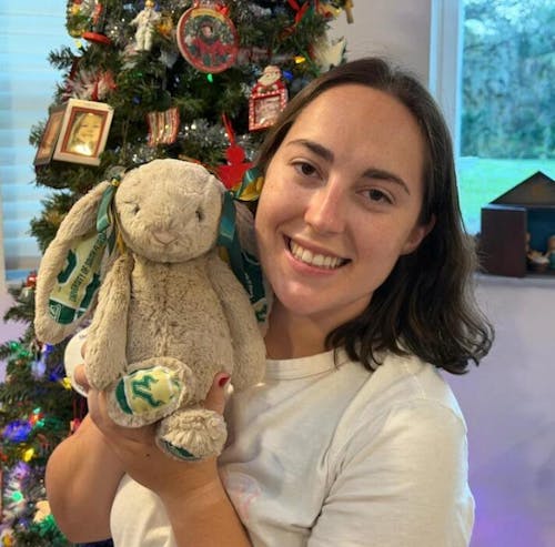 Custom College Jellycat Bashful Bunny