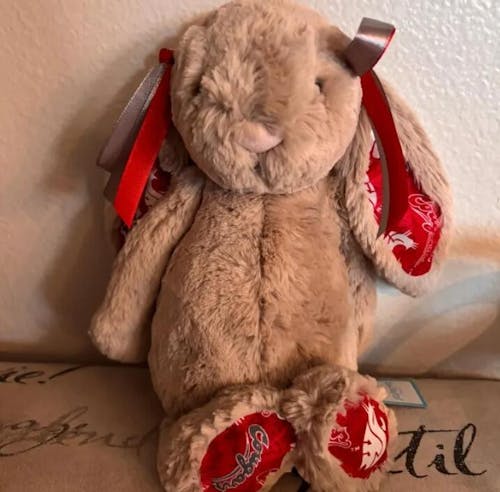 Custom College Jellycat Bashful Bunny