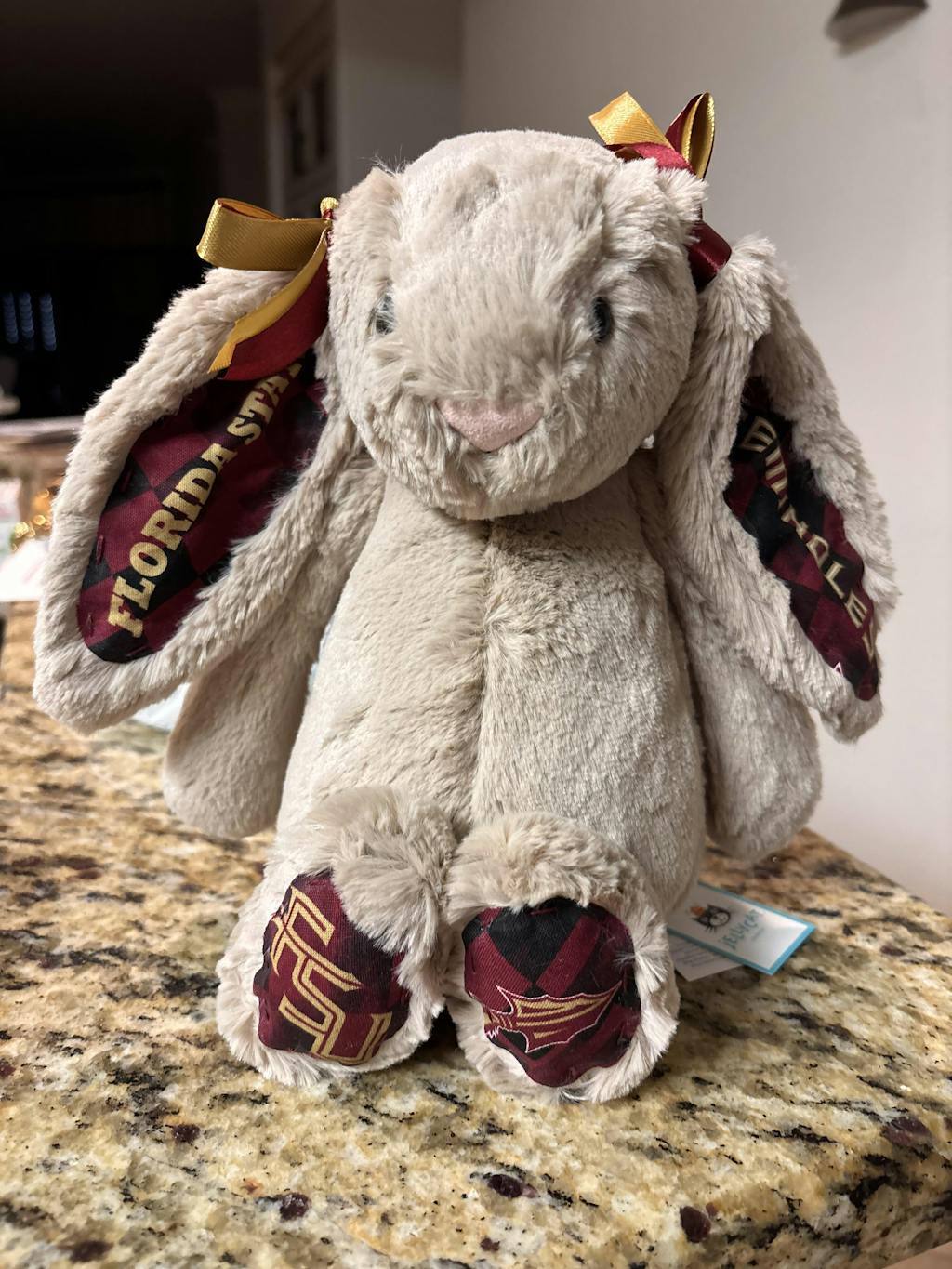 College Jellycat Bashful Bunny