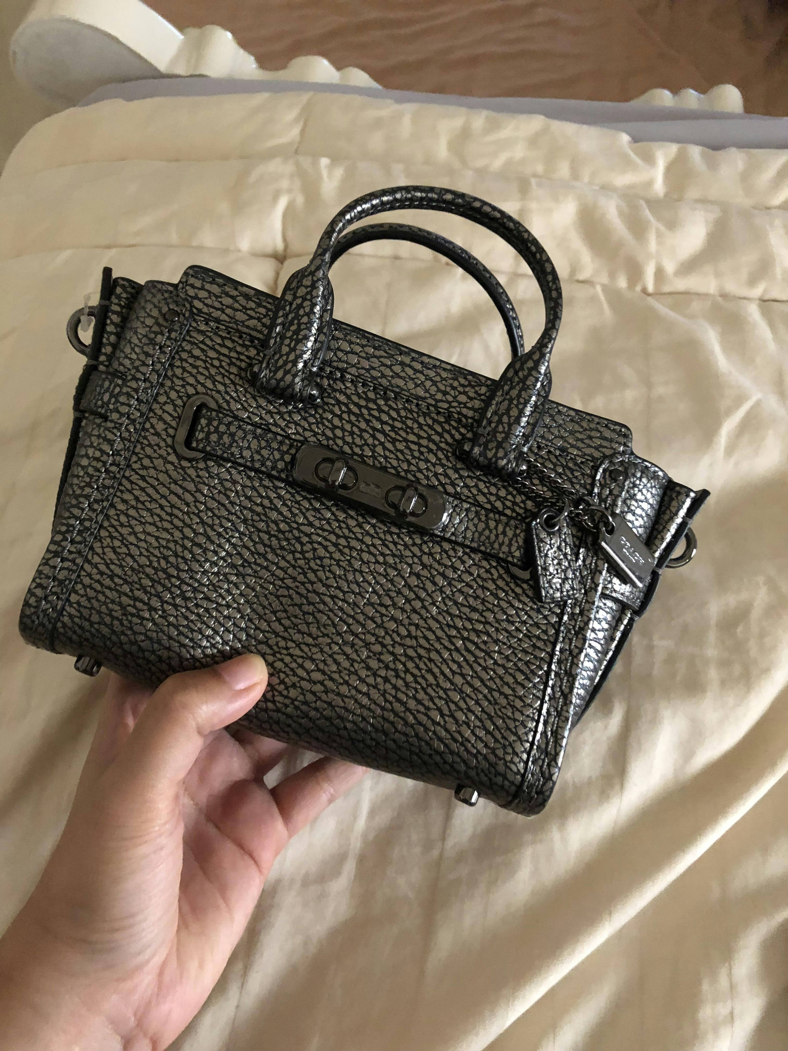 coach swagger gunmetal