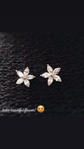 Austrian Crystals Flowers Earrings
