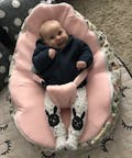 Pink Baby Seat for 'Smiley Face' Snuggle Pods (black buckle)