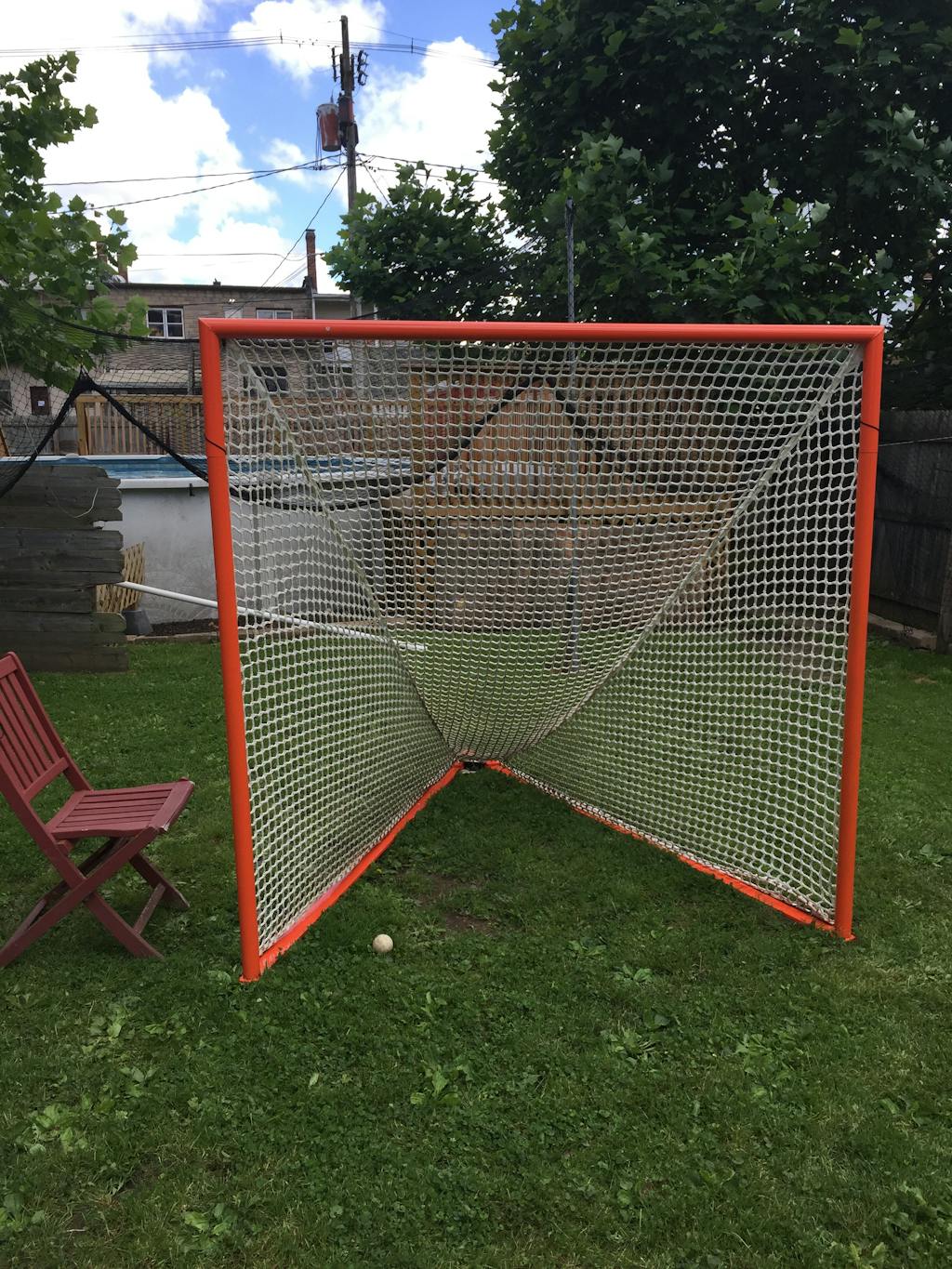 Lacrosse Goal High School/College Game Goal 6'x6'x7' by Crankshooter