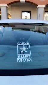 Army Proud Mom Military Window Decal Stickers