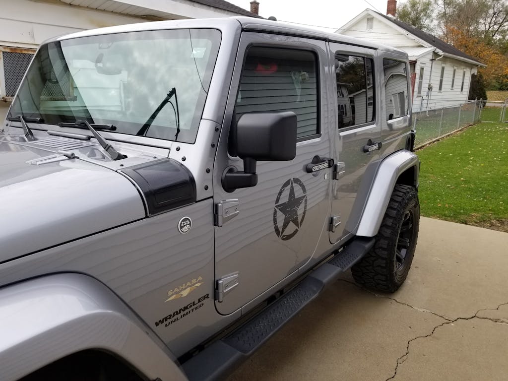 Jeep Distressed Star Door Single Jeep Decal Sticker | Custom Made In ...