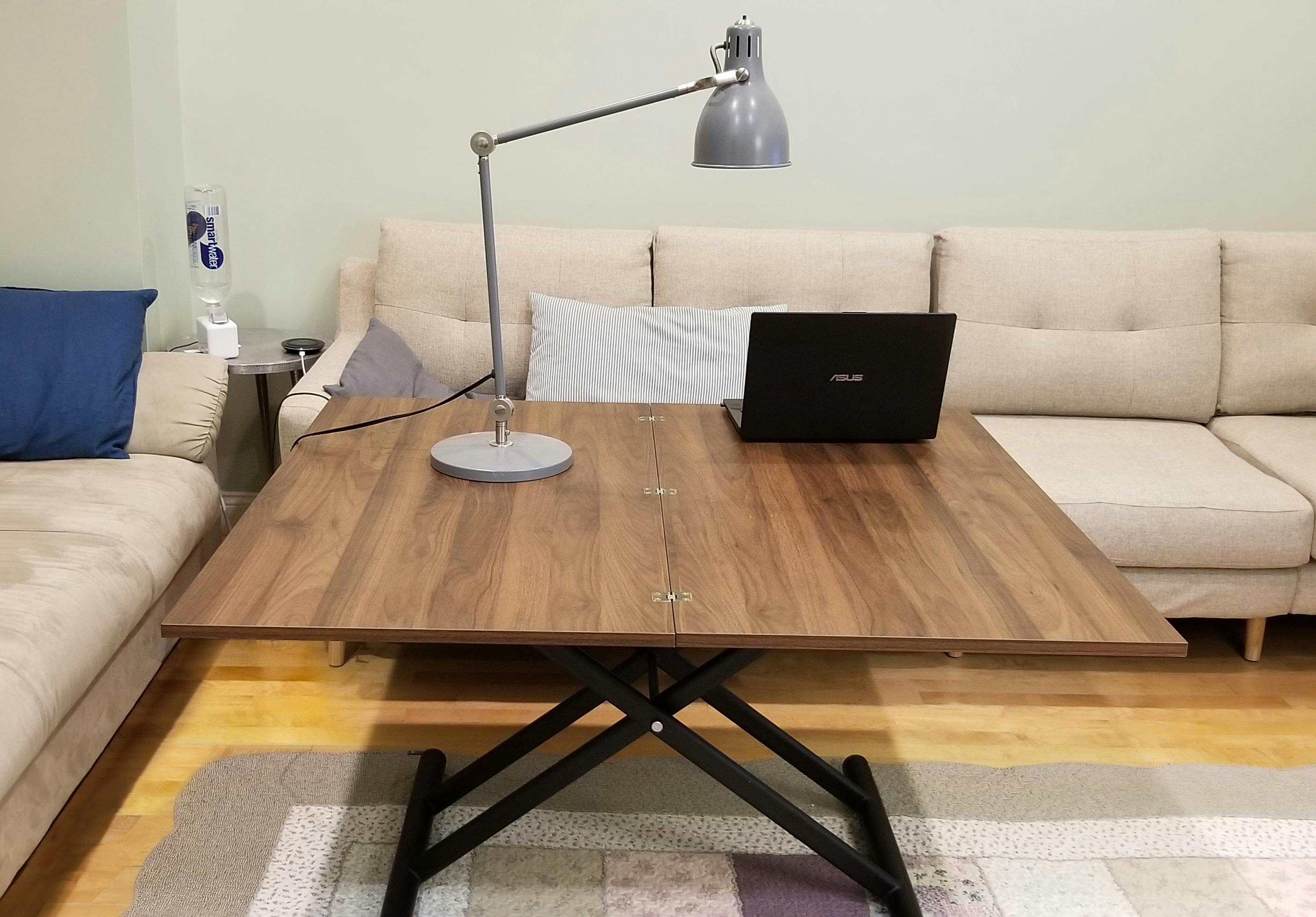 Alzare Square Transforming Coffee Table Alzare Square Transforming Coffee Table