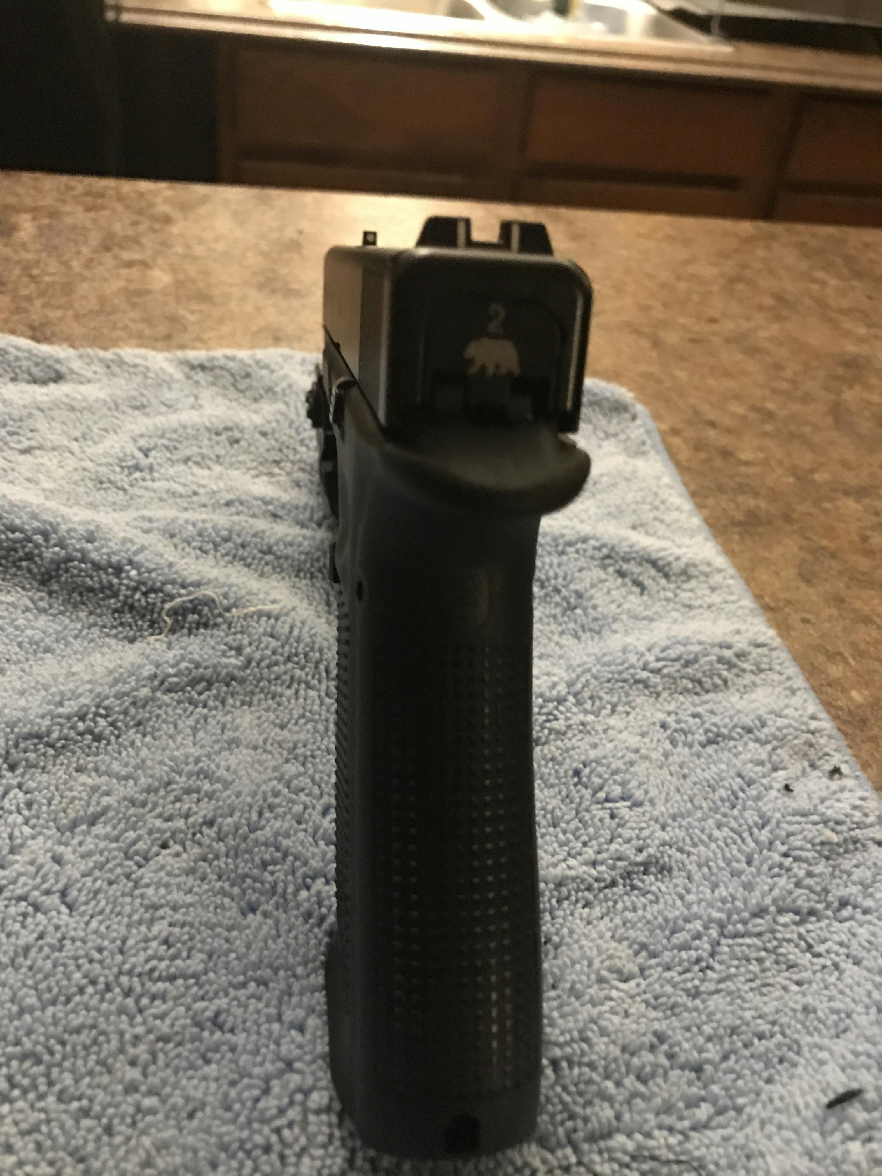 Engraved Slide Cover Plate for Glock