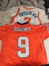  Youth Football Jersey Bobby Boucher #9 The Waterboy Adam  Sandler Movie Shirts for Kids Medium Orange : Clothing, Shoes & Jewelry