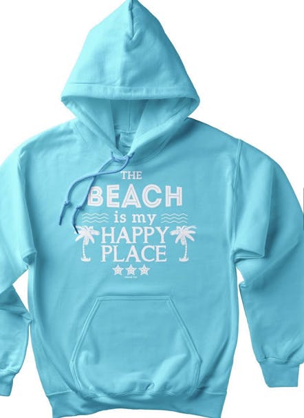 beach happy sweatshirt