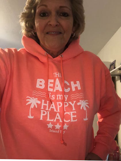 The beach is my happy best sale place sweatshirt