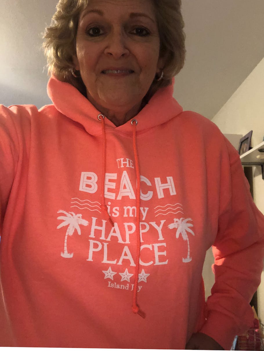 The Original Beach is my Happy Place Soft Style Pullover Hoodie