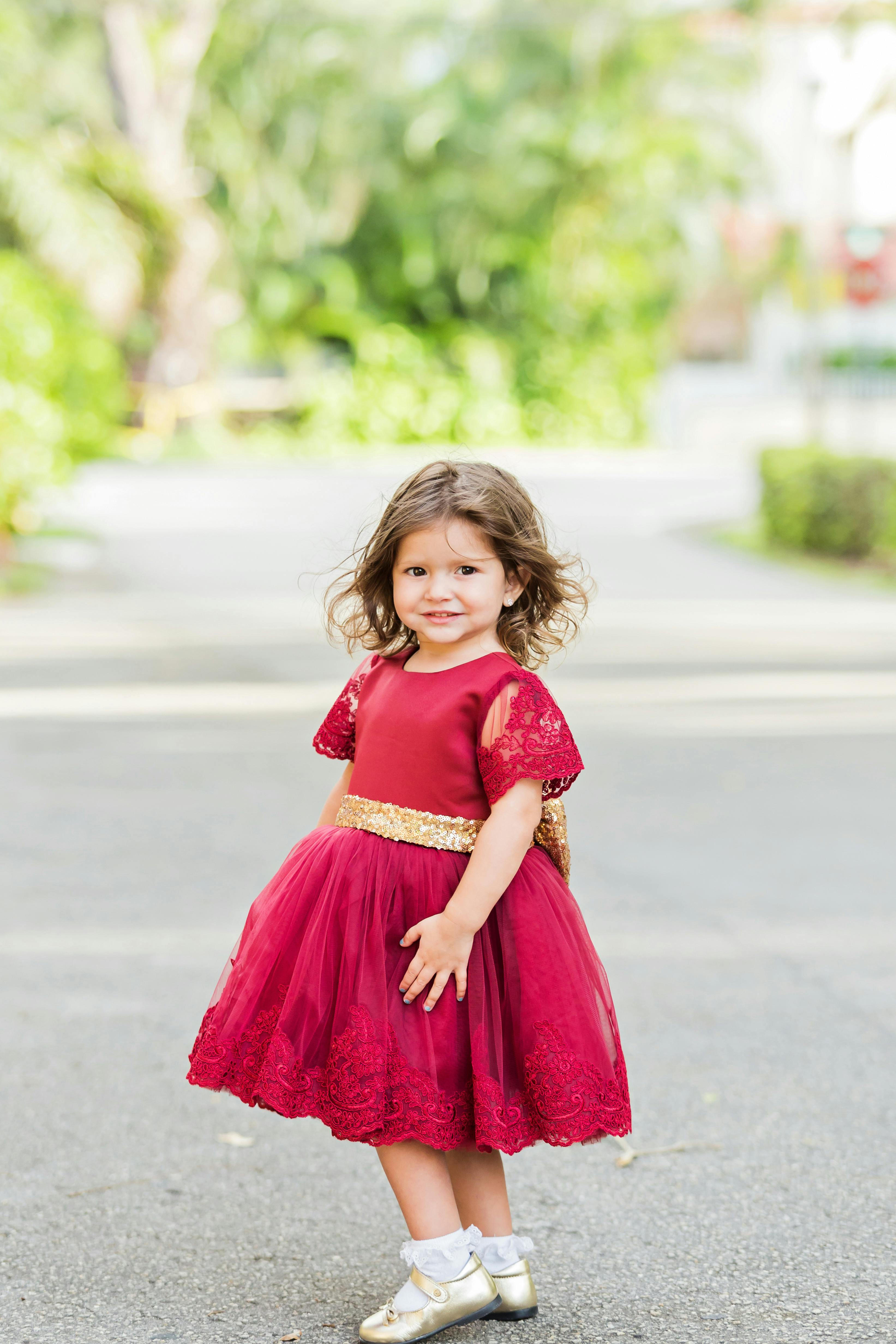Red Isabela Dress – Itty Bitty Toes