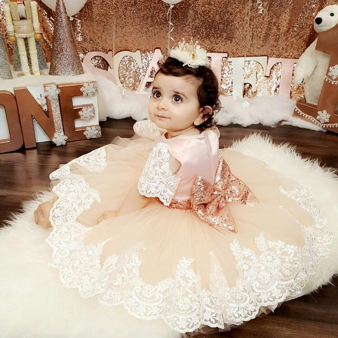 Princess Julia Dress (Rose Gold) - Baby Shop Online