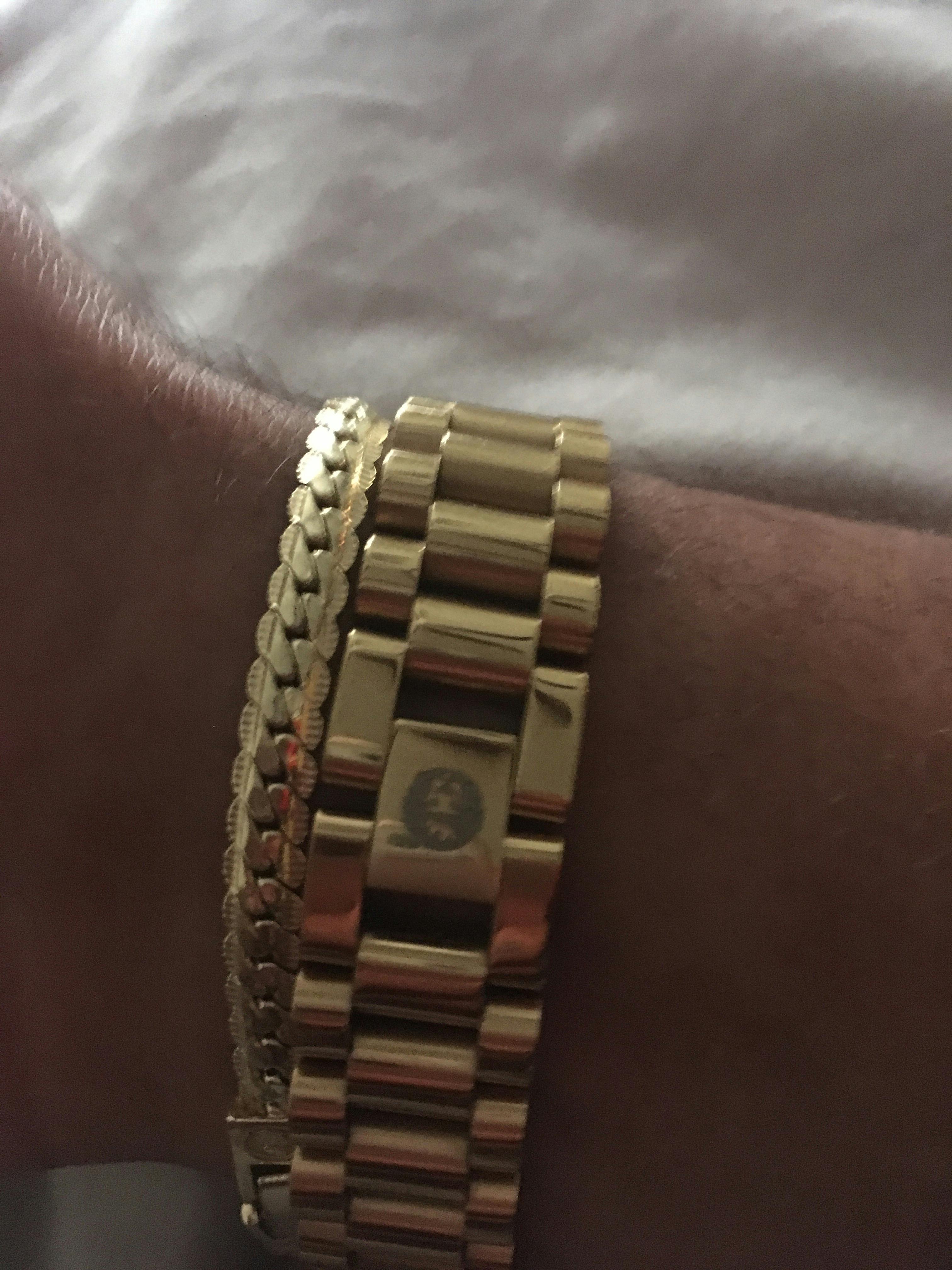 15MM Stainless Steel Gold Rolex Link Bracelet Men's Bracelets King