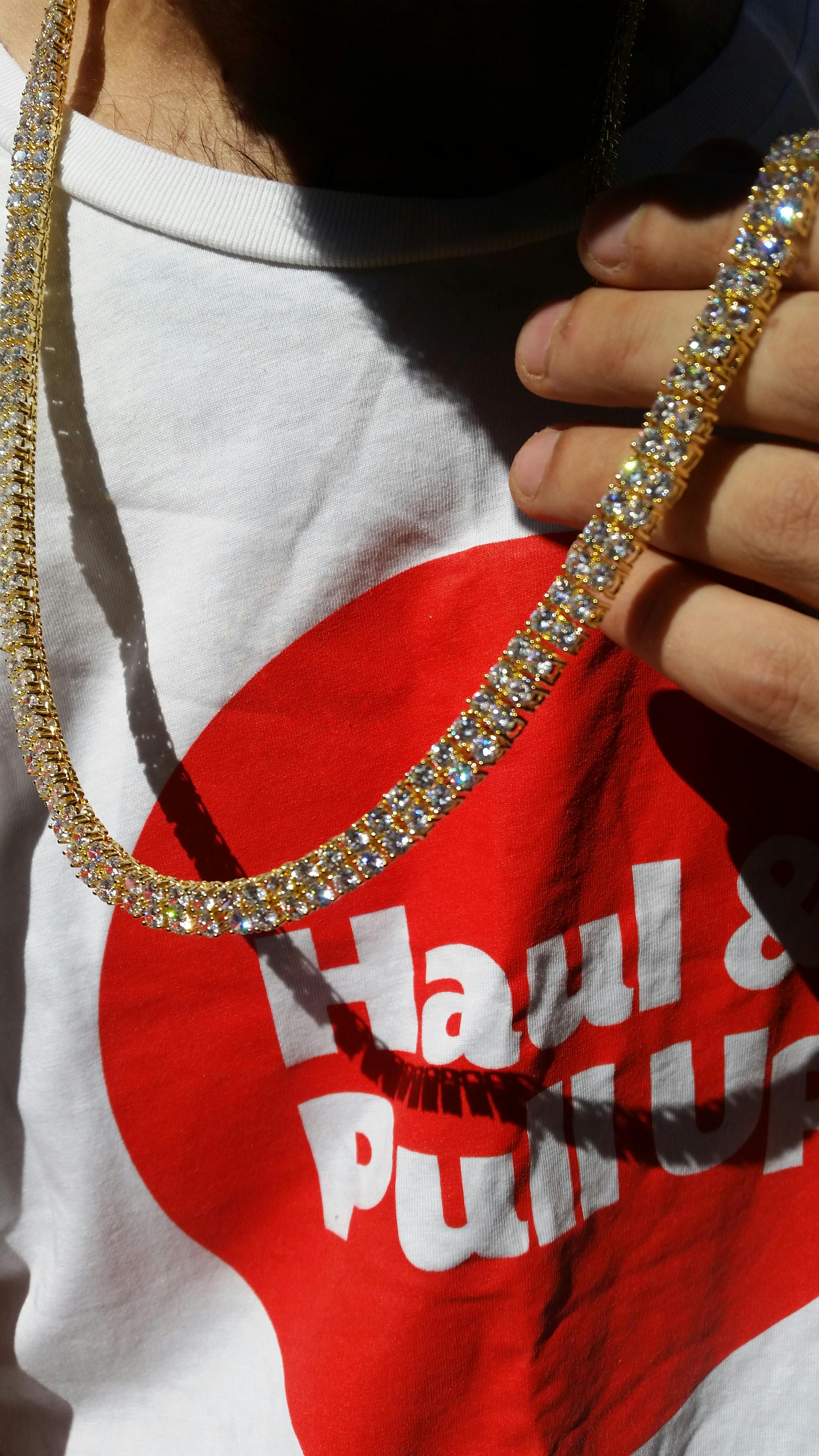 8mm Double-Row Tennis Chain | Hip Hop Jewelry | King Ice