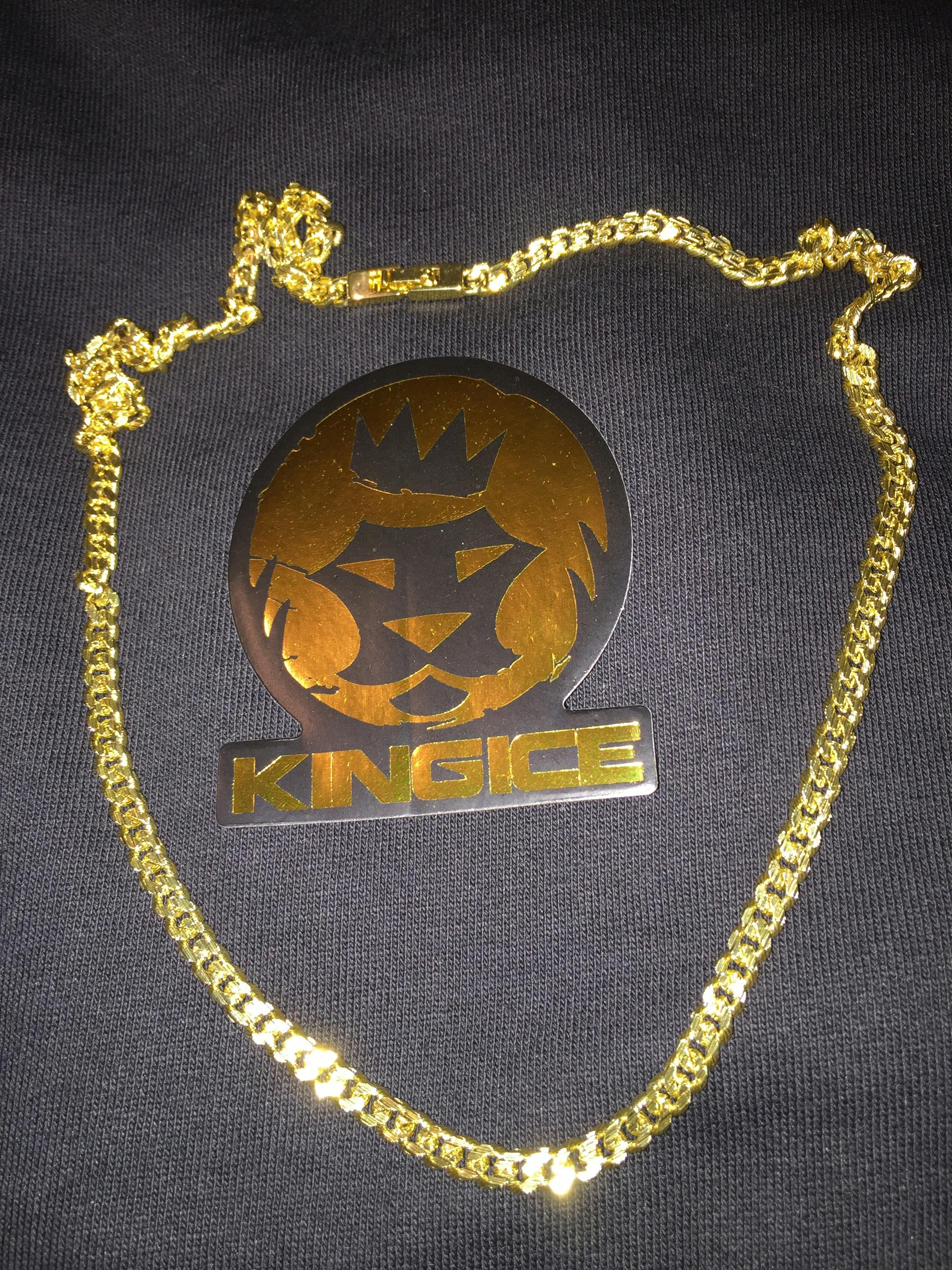 5mm 14K Gold Strand Stainless Steel Miami Cuban Chain | King Ice â KingIce