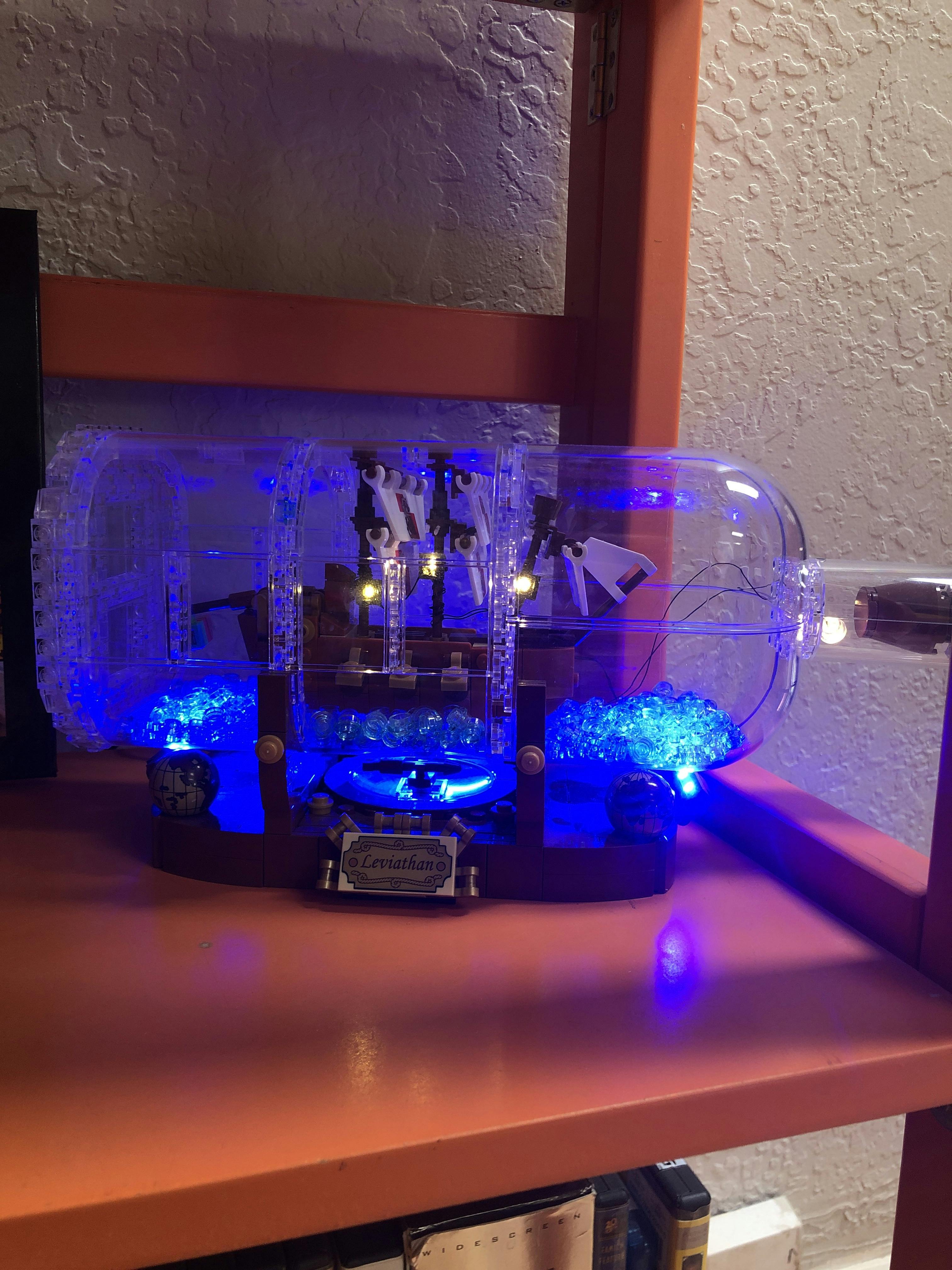 lightailing ship in a bottle