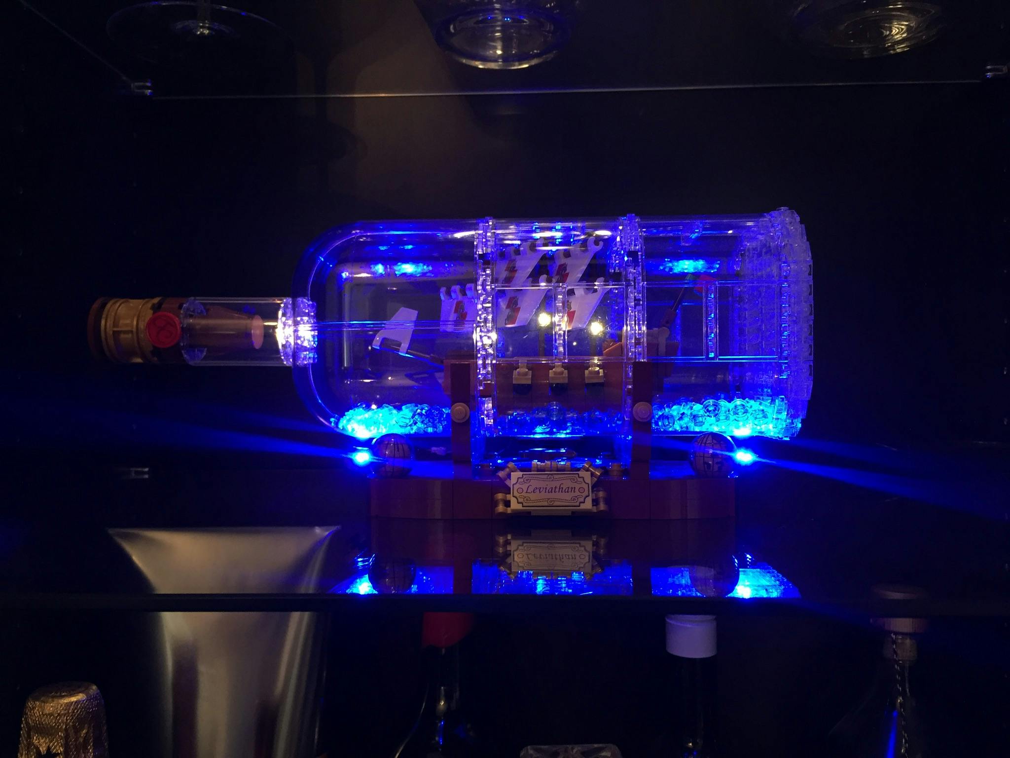 lightailing ship in a bottle