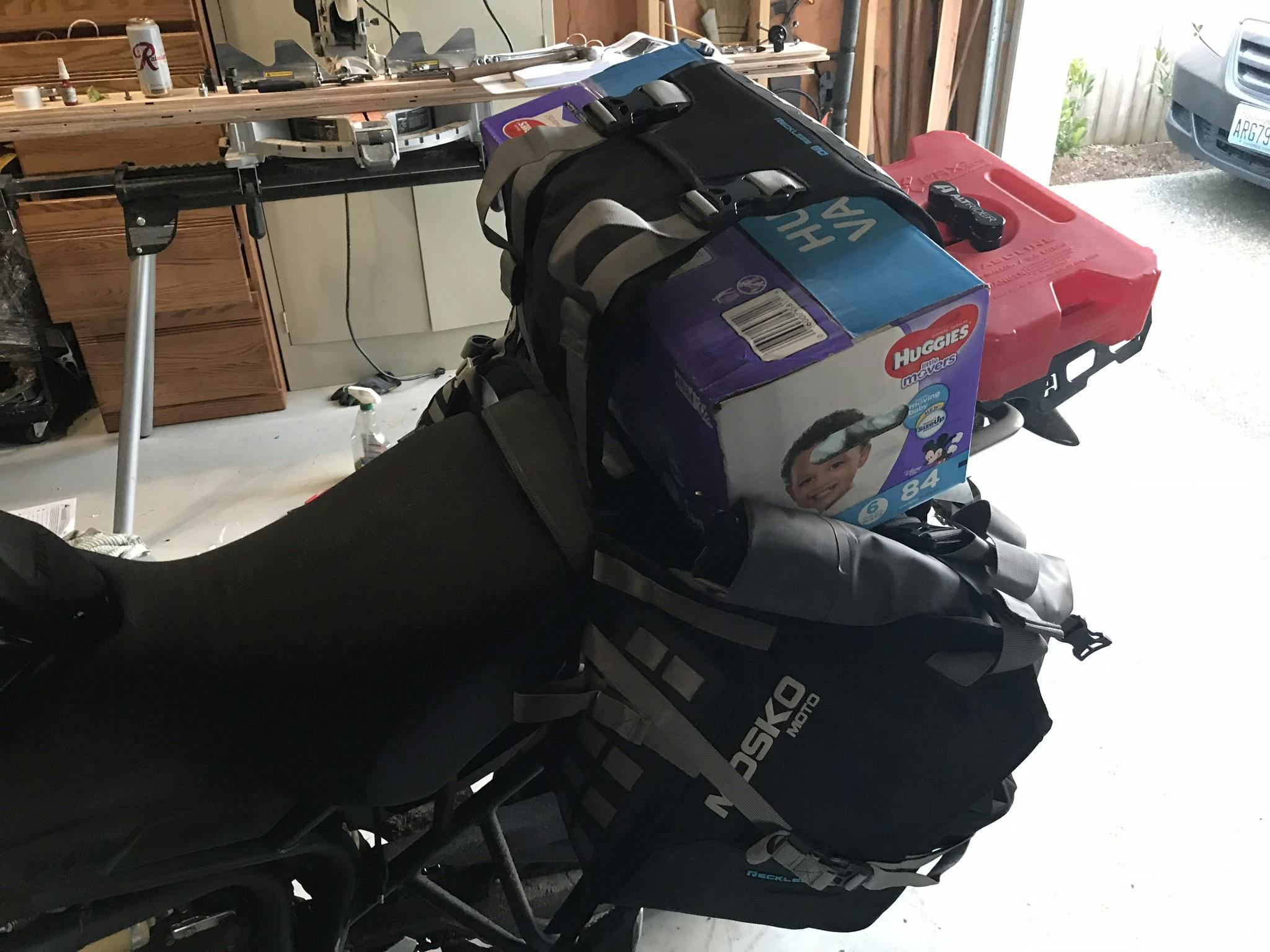 Reckless 80L Motorcycle Luggage System Mosko Moto