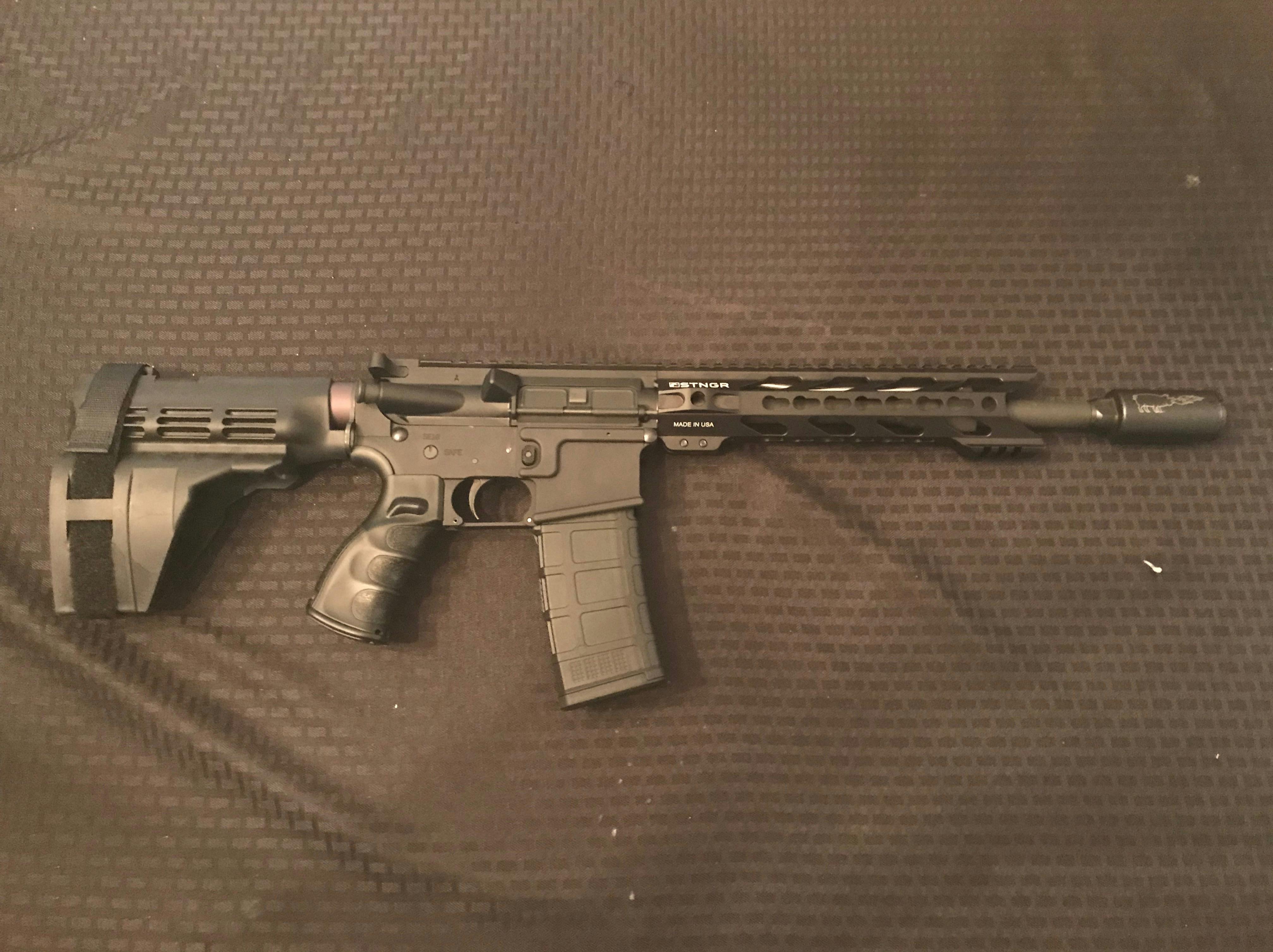 HWK KeyMod Free Float Handguard 10" AR15/M4 STNGR 10HK