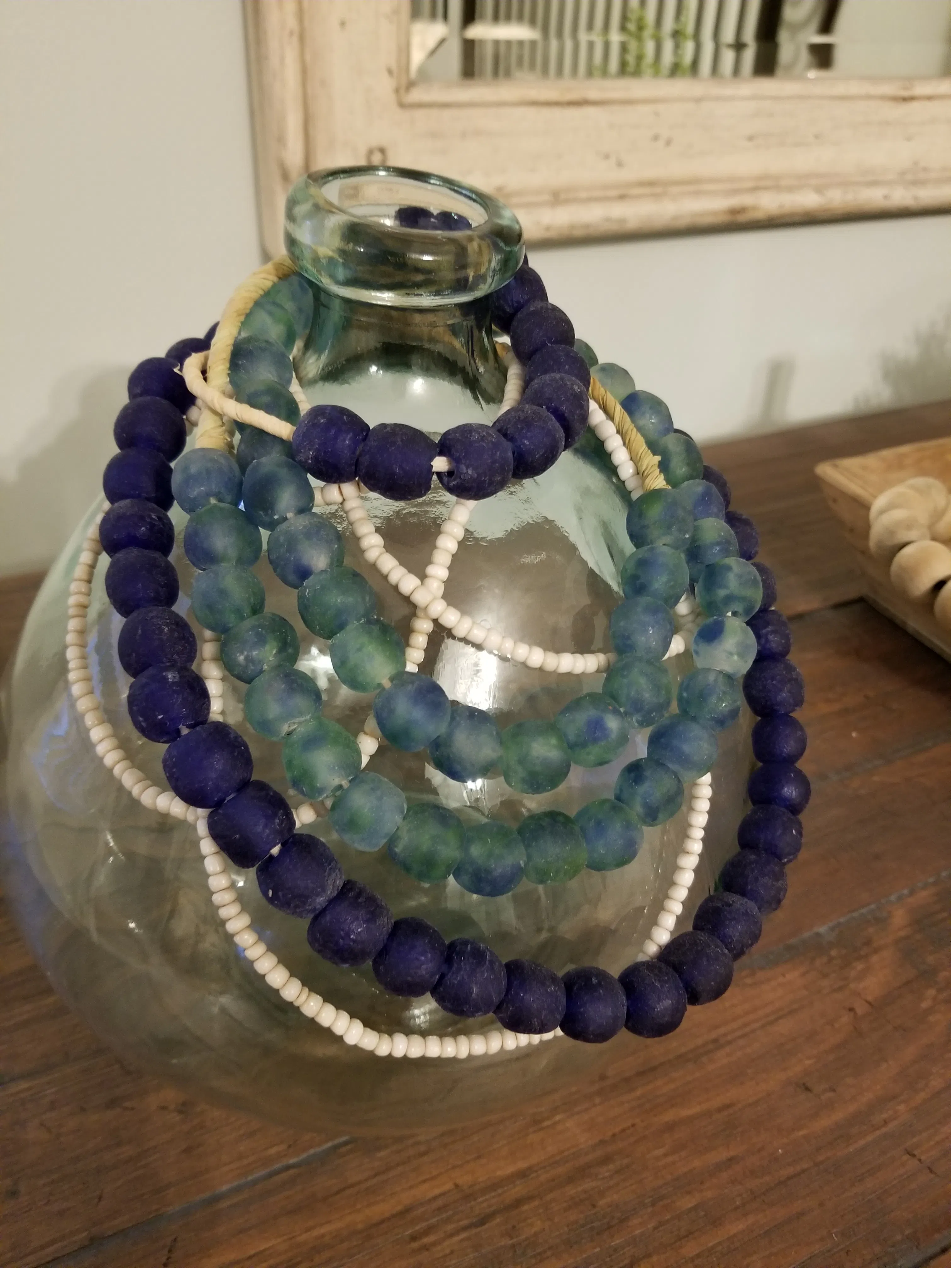 Rose Recycled Glass Beads The Bead Chest