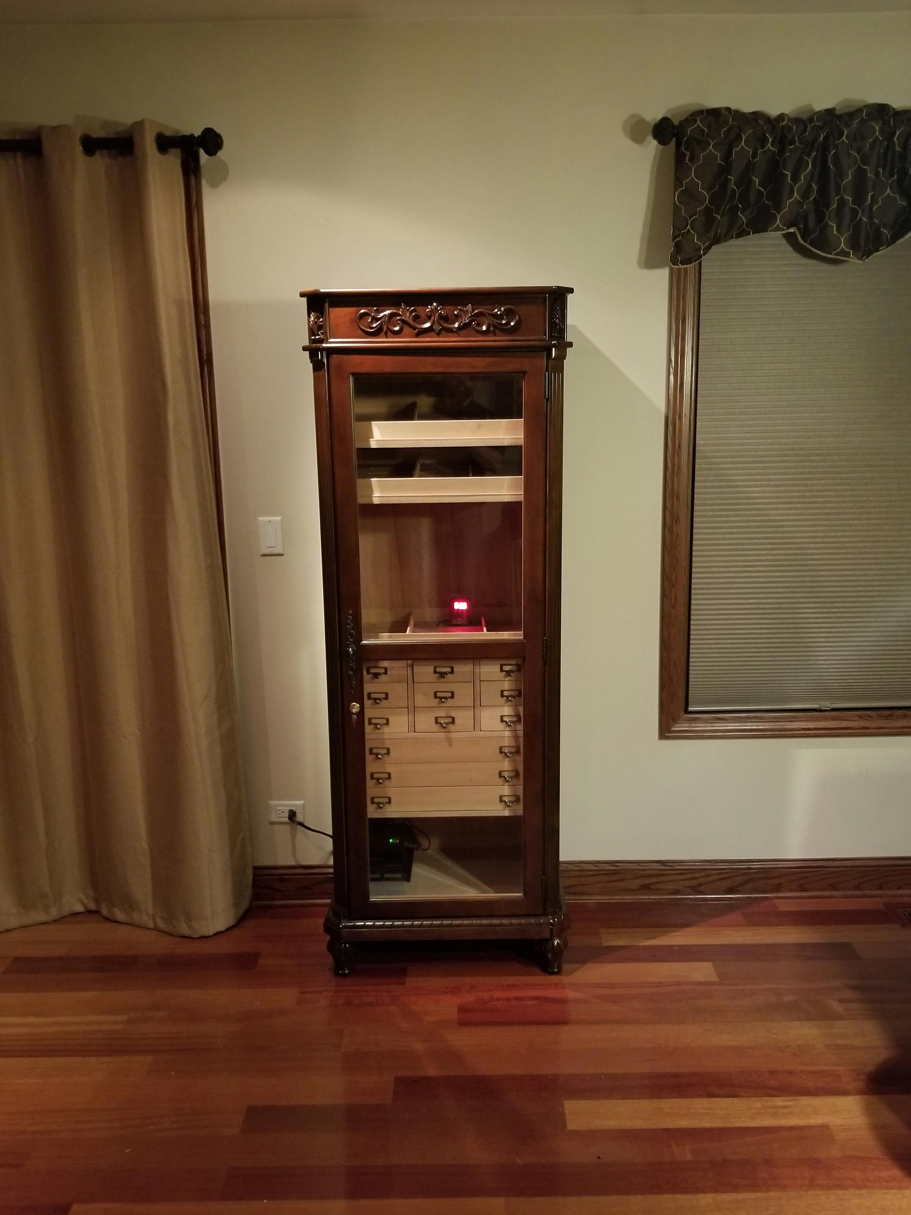 The Rochester Wine Cooler Cherry Wood Prestige Imports 146 Bo