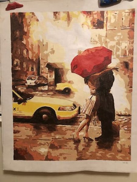 The Red Umbrella - Paint by Numbers Kit for Adults