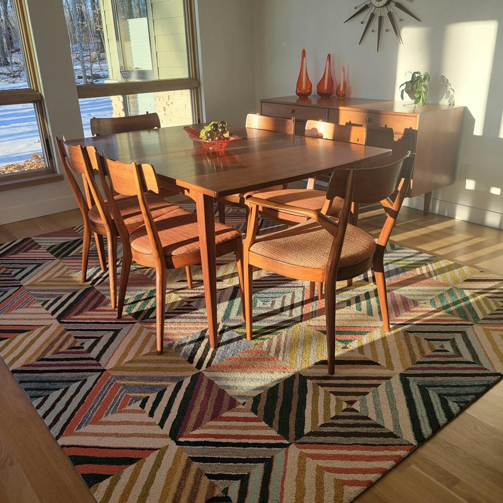 Dash & Albert Potter Multi Hand Micro Hooked Wool Rug