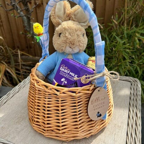 Bunny Face Egg Tag - Personalized Custom  Basket Tag - Easter Gift For Family Members, Grandma, Mom