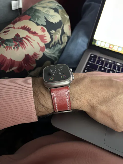Apple Watch Armband Vintage Rot